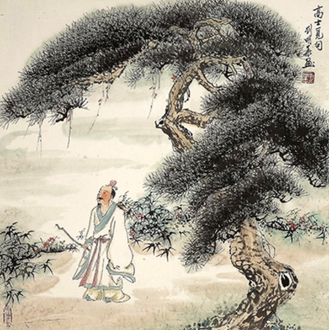 (已瘦身)北派筆墨繪古松 浩氣沖天入畫魂:藝術(shù)家劉明華2249.png